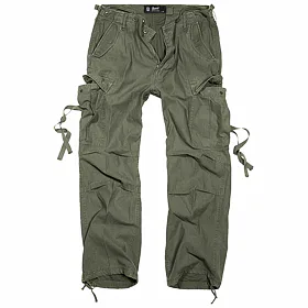 kalhoty plátěné BRANDIT M65 Vintage Trouser Oliv S