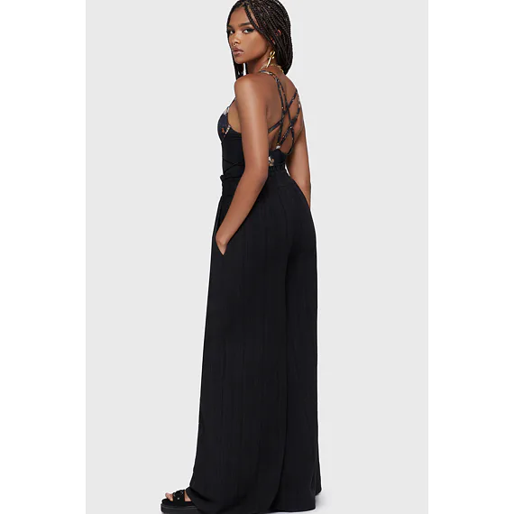 kalhoty dámské KILLSTAR - Bloomia - Black - KSRA014567